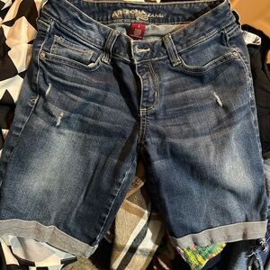 Arizona Jean Company Dark Blue Denim Shorts